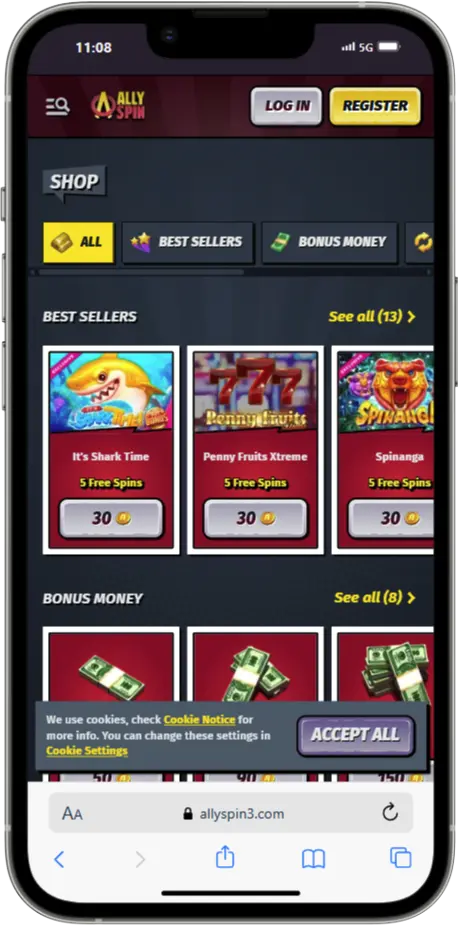 Shop Shop AllySpin