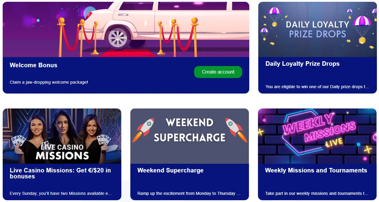 BluVegas Bonuses Bonuses BluVegas