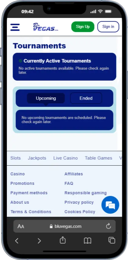 Tournaments BluVegas Tournaments BluVegas