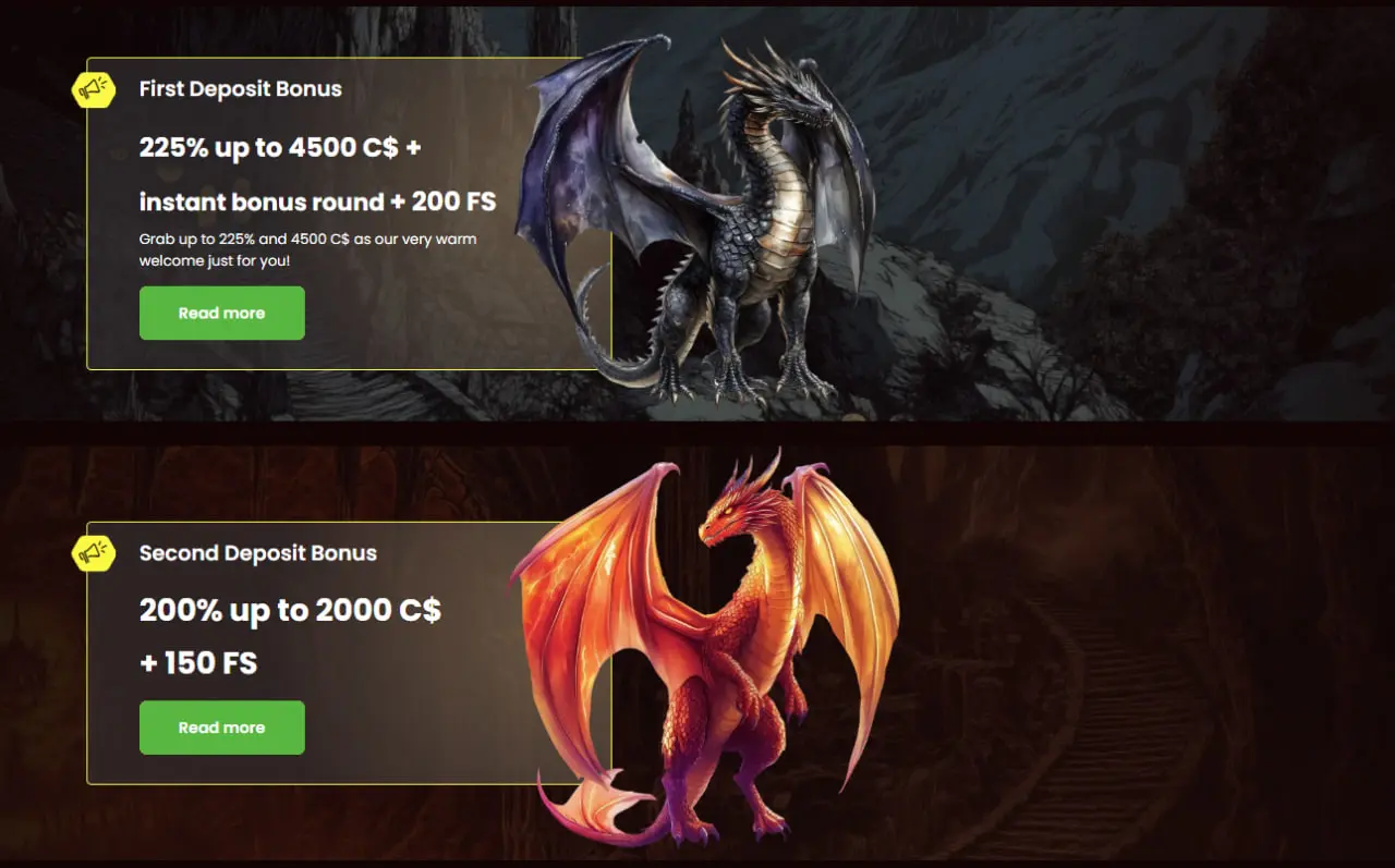 Bonuses Dragonslots