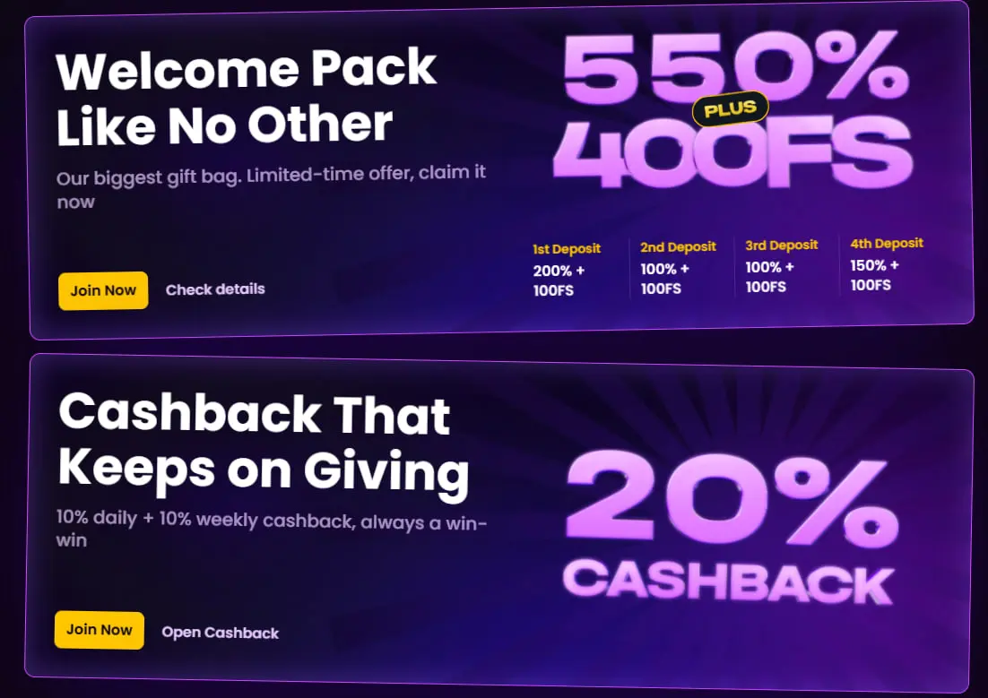 Bonuses in IWild