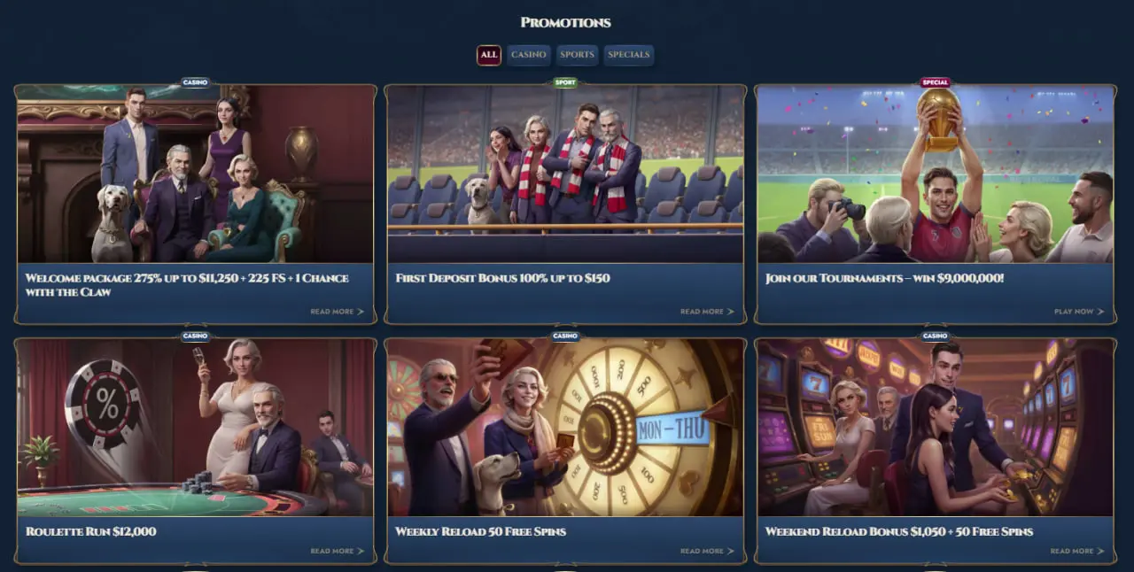 Bonuses in Rich Royal