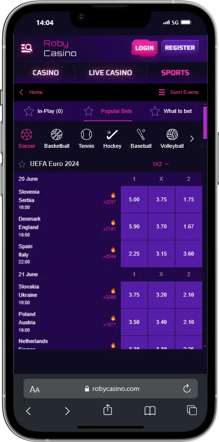 Sports Betting RobyCasino Sports Betting RobyCasino