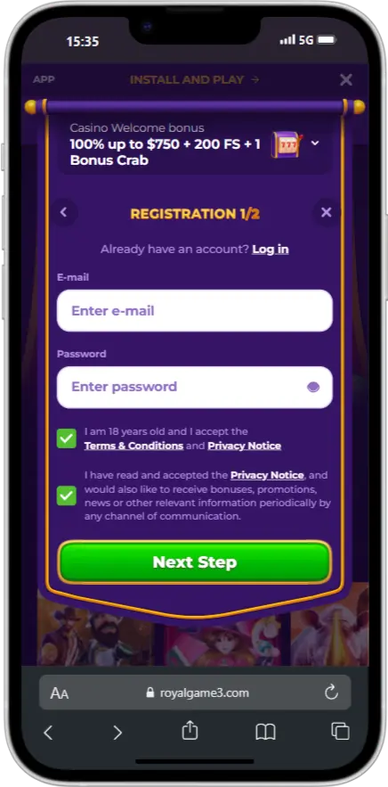 RoyalGame sign up RoyalGame Sign Up