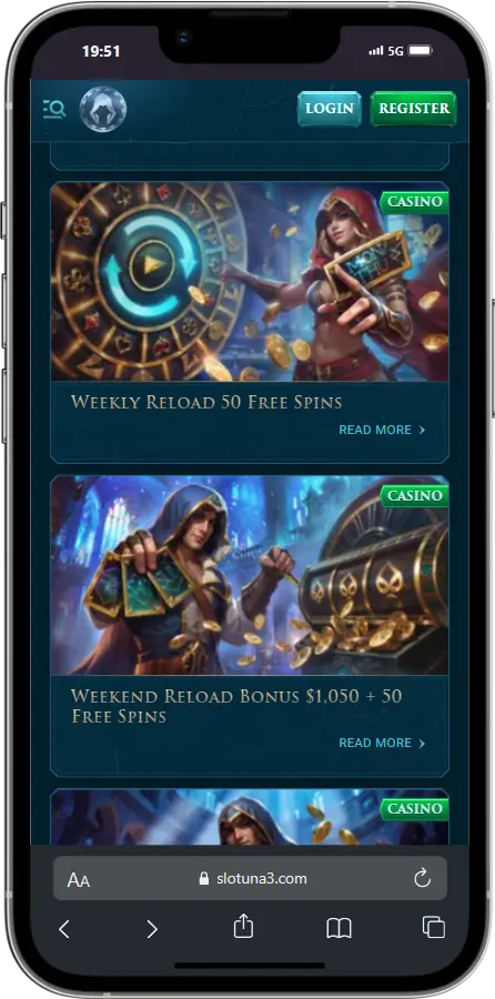 Slotuna Casino Bonuses Slotuna Casino Bonuses Screenshot
