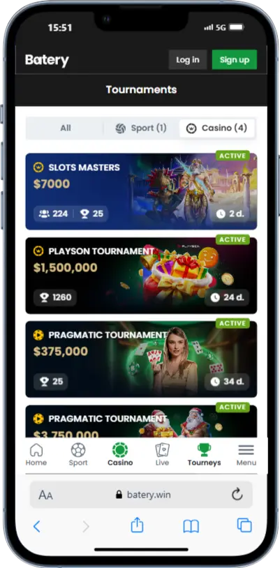 Batery Tournaments Batery Casino Tournaments
