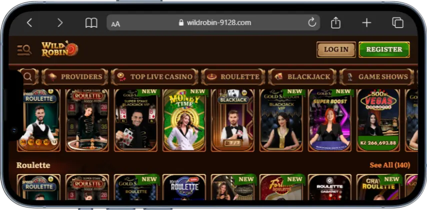Live Casino Wild Robin