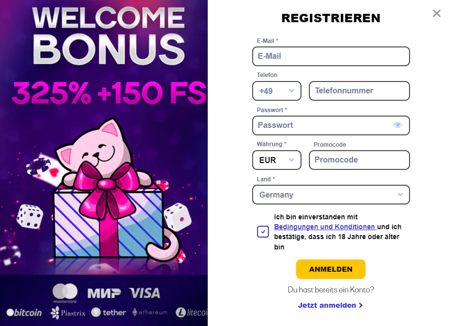 Cat casino Registrierung Cat casino
