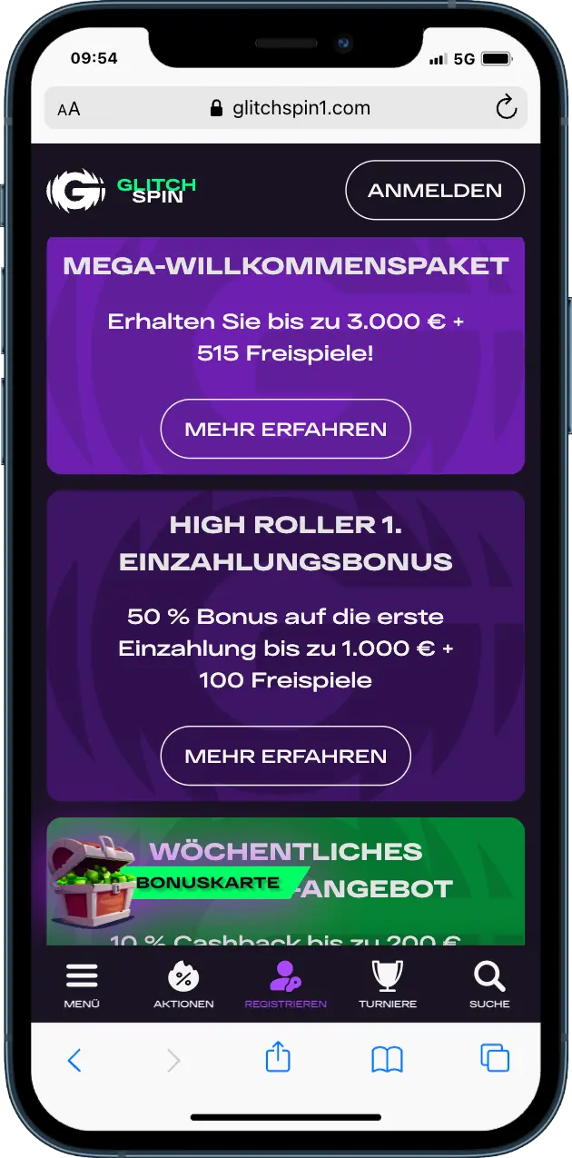 Glitchspin Casino Bonus