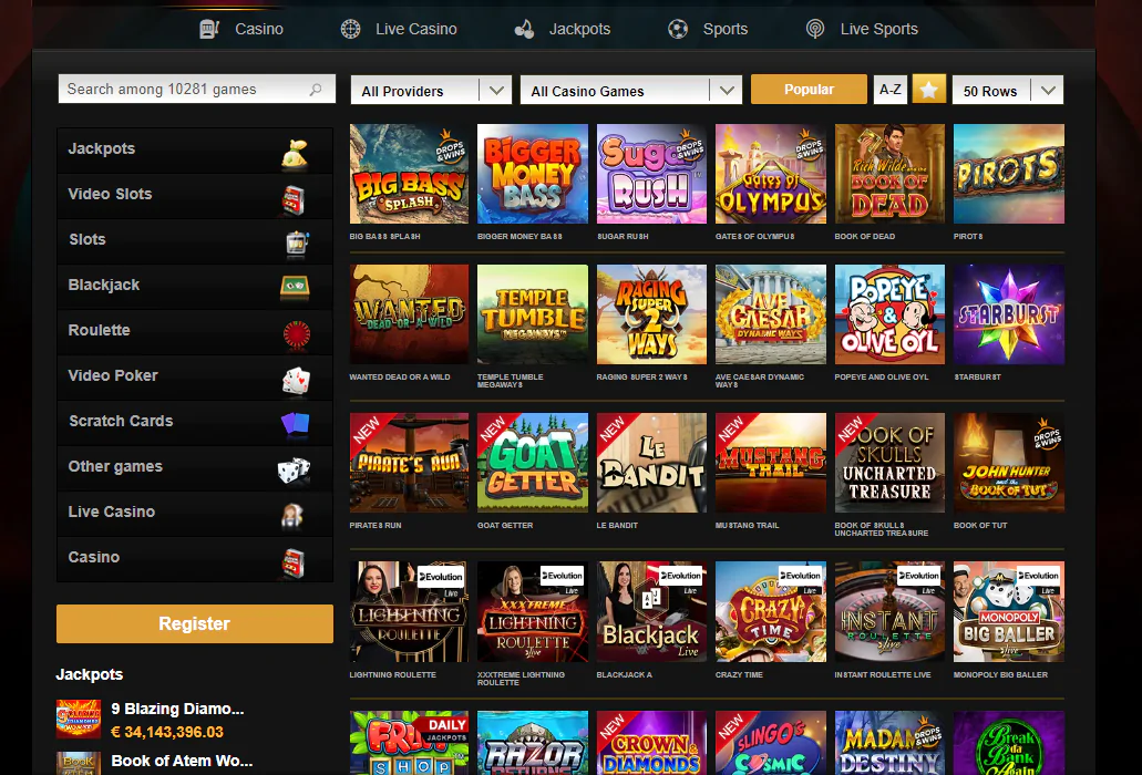 Videoslots casino