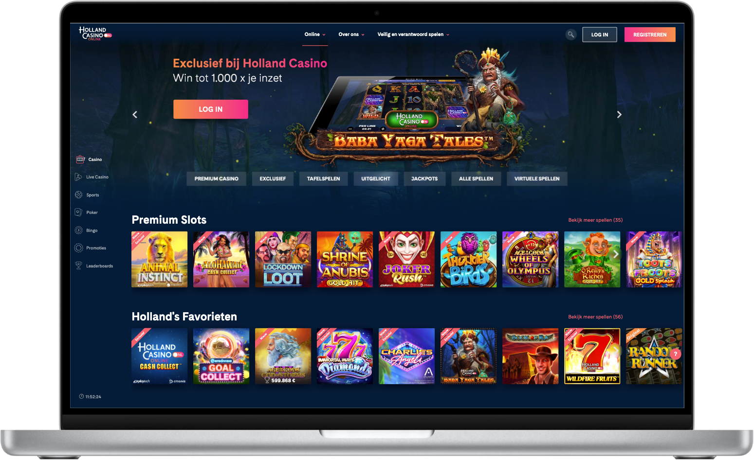 holland casino online inloggen