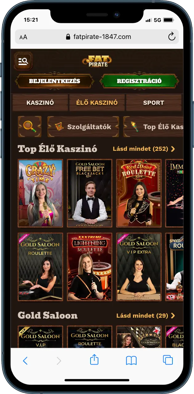FatPirate Casino FatPirate Casino Élő kaszinók