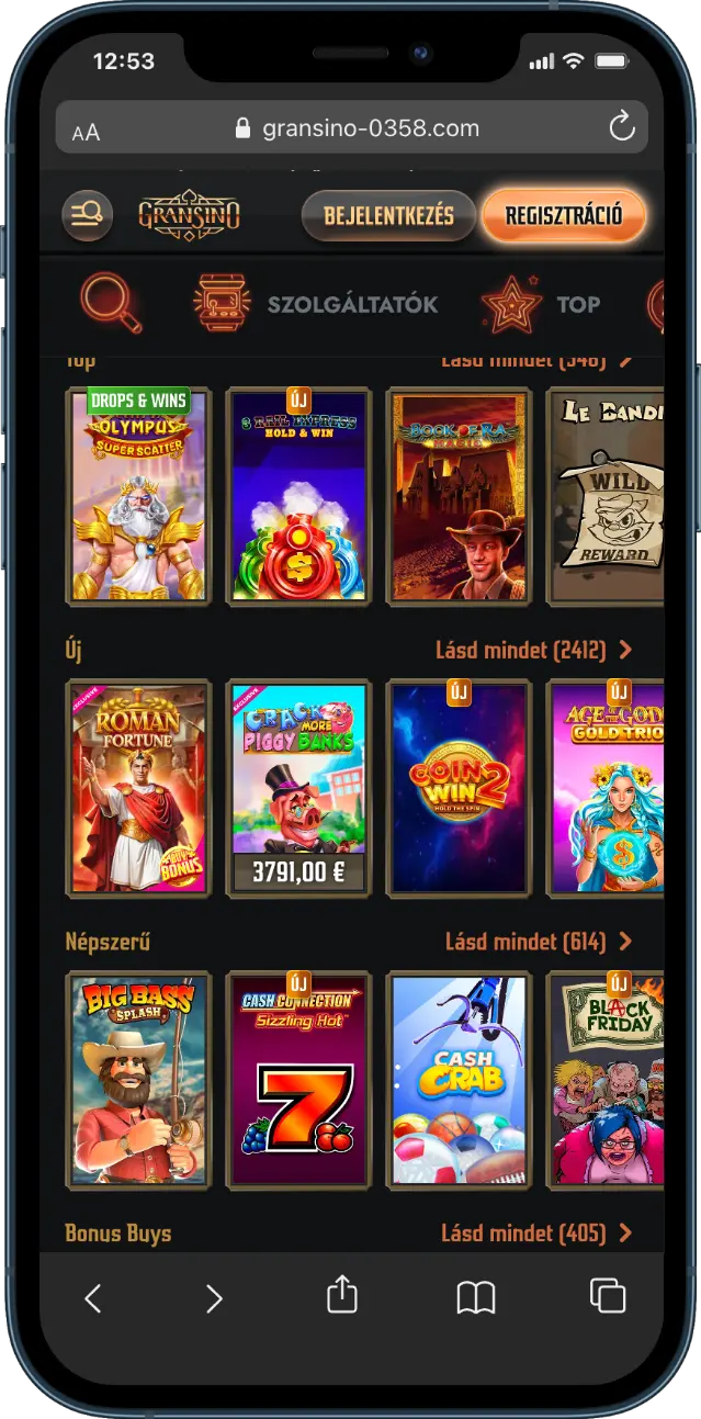 Gransino Nyerőgépek