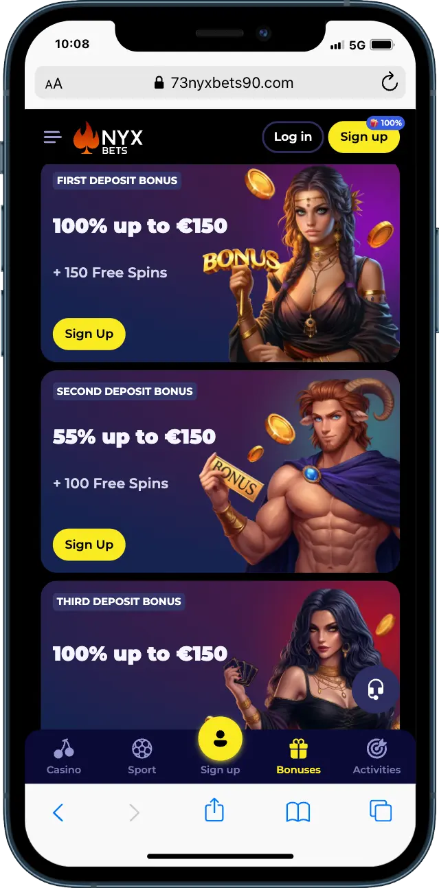 NyxBets Casino Bonusprogramma NyxBets Casino