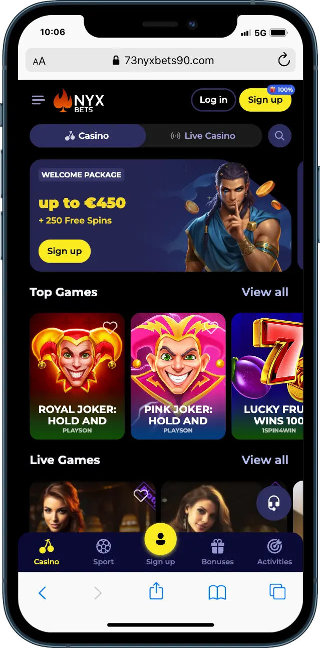 NyxBets Officieel Casino NyxBets Casino