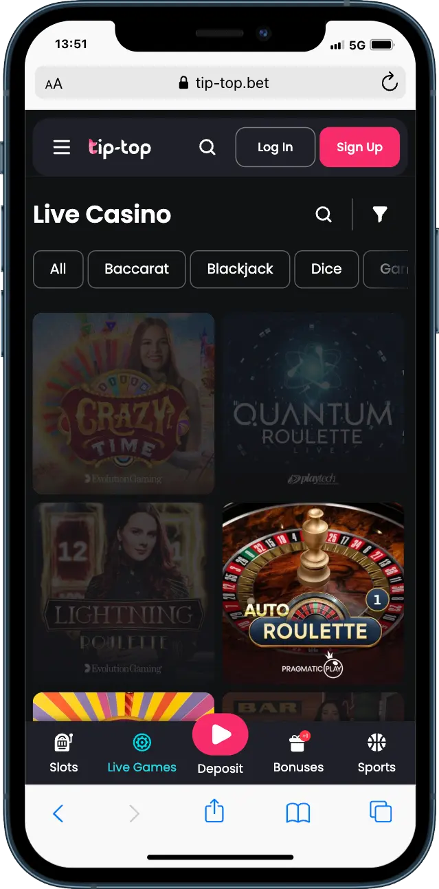 Tip Top Live Tip Top Casino