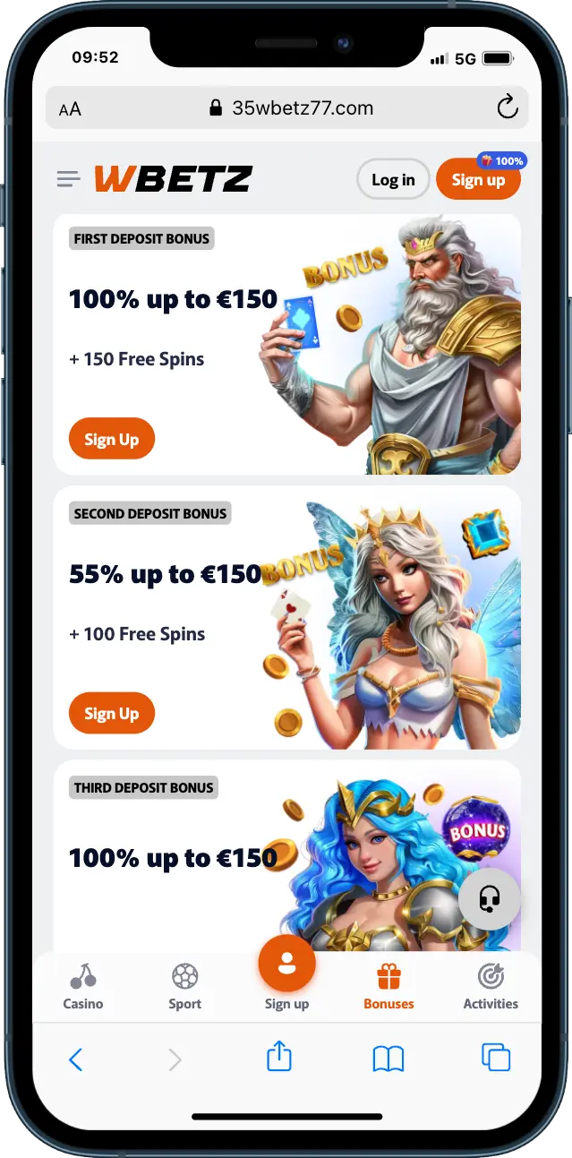 WBetz Casino Bonus