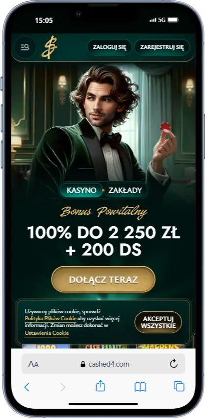 Cashed strona Oficjalna strona Cashed