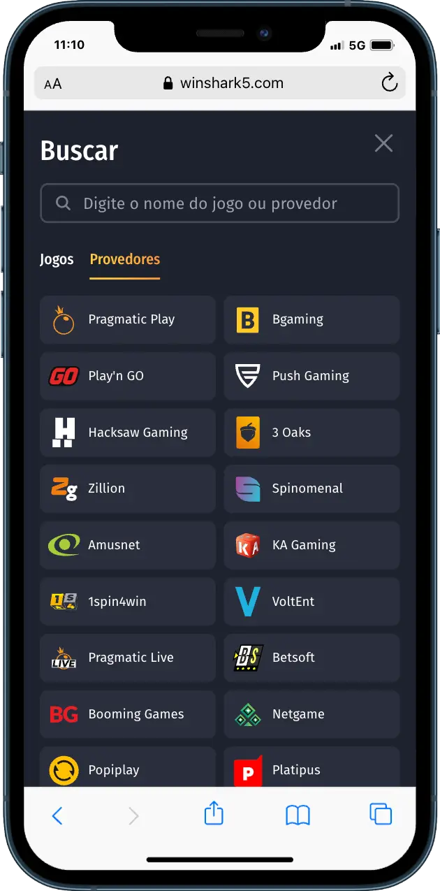 Winshark casino Winshark casino Fornecedores