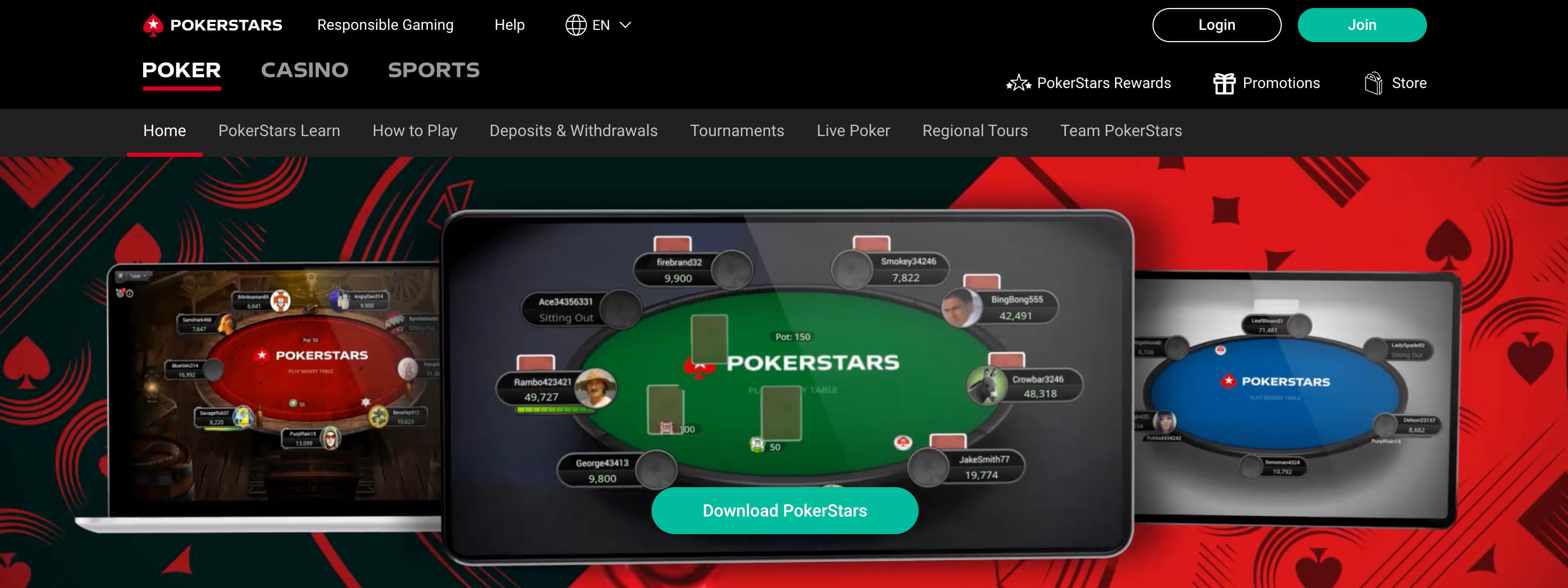 Pokerstars official site